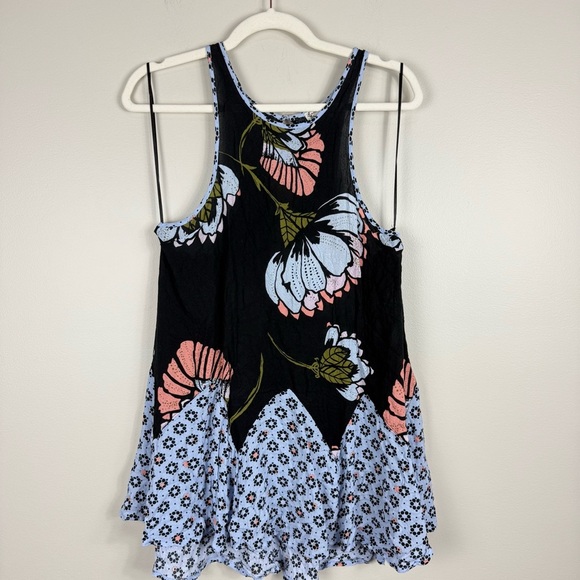 Free People Someone Like You Mini Dress Womens Small Sleeveless Slip Floral - Picture 11 of 12